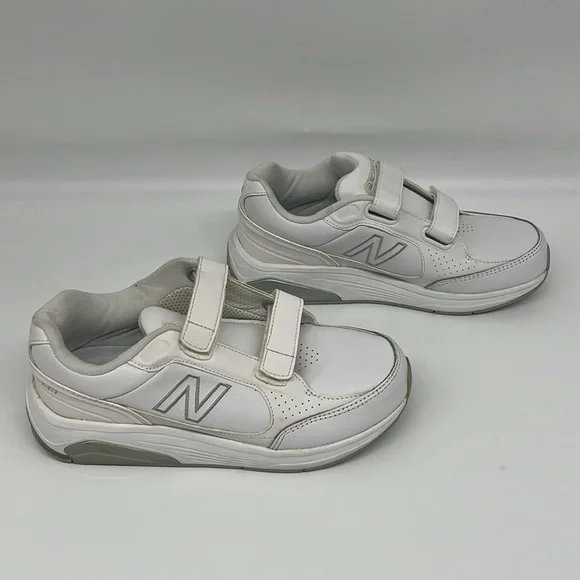 New Balance 928 Women's Hook and Loop White Leather Walking Comfort Shoe 6 - Picture 4 of 12